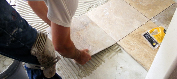 preparing the floor