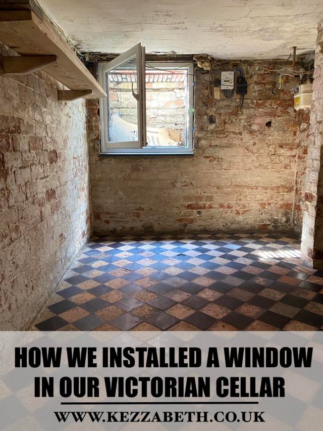 how to fit or install window in a victorian cellar