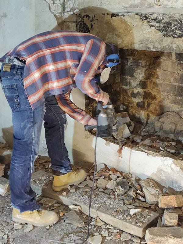 how to open a bricked up fireplace