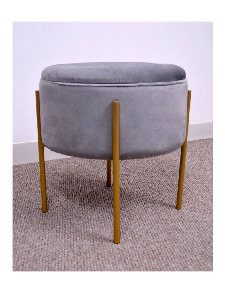 Velvet storage footstool, Sue Ryder