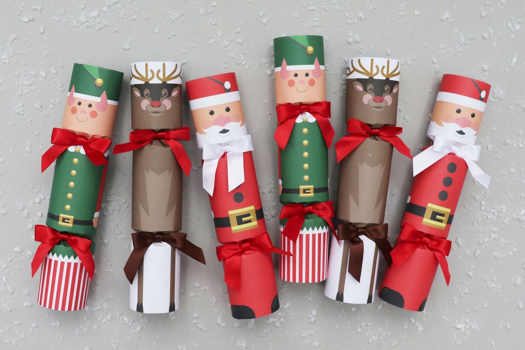 These quirky crackers are fab Christmas table decorations