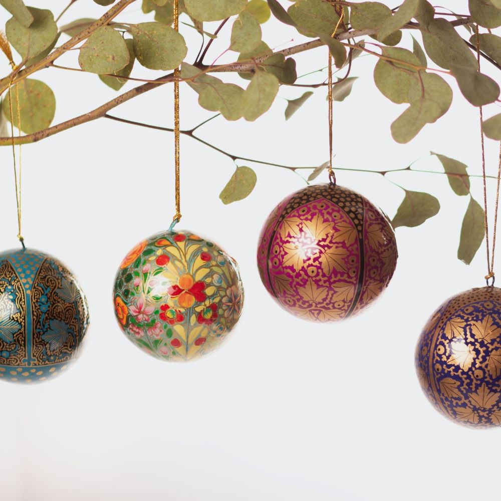 Beautiful fairtrade Christmas tree decorations